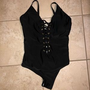 NWOT SHEIN lace up one-piece
